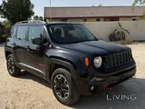 The 2017 Jeep Renegade Trailhawk is a rugged, off-road-oriented subcompact SUV.