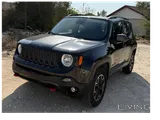 The 2017 Jeep Renegade Trailhawk is a rugged, off-road-oriented subcompact SUV.